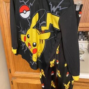 Black and Yellow Pikachu Pajama Set